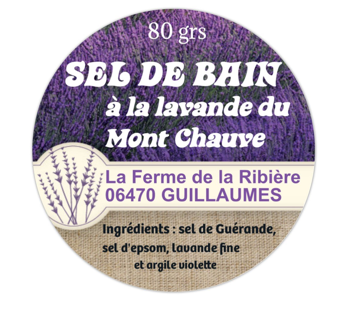 Sel de Bain à la lavande